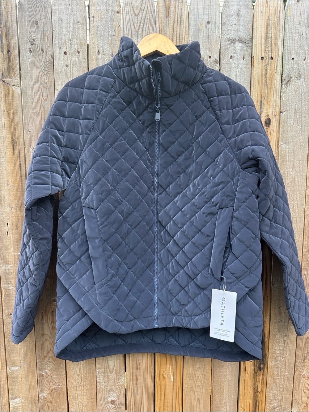 Athleta whisper featherless velvet Jacket NWT